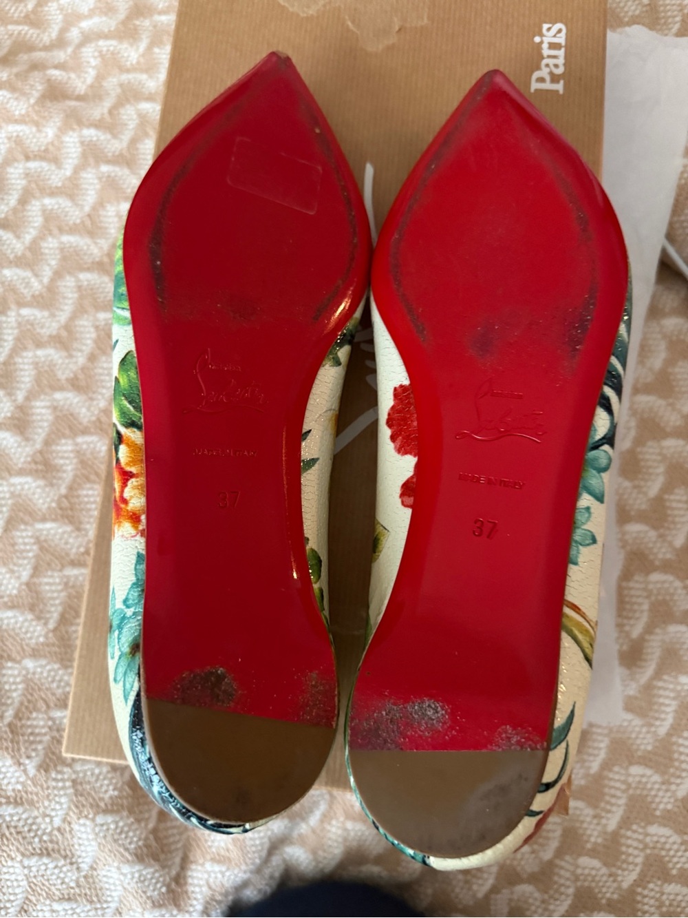 Christian Louboutin Solasofia Flat Calf size 7B - Picture 5 of 7